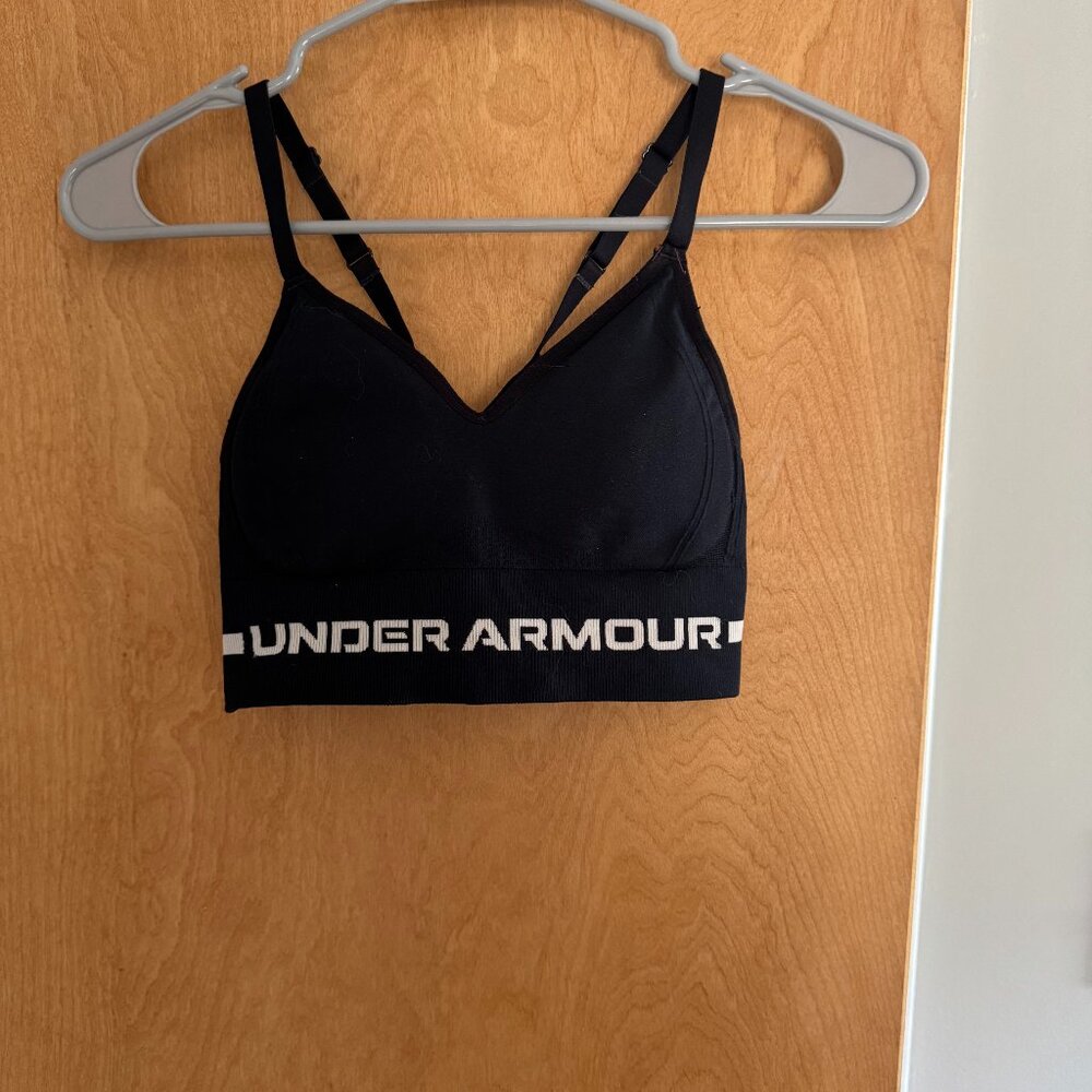 Under Armor Padded Racerback Sports Bra Size XS
